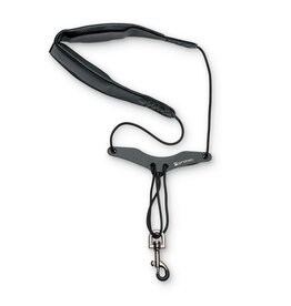 Protec Protec Saxophone Neck Strap -  Leatherette, Comfort Bar & Metal Snap, Size 22" Regular