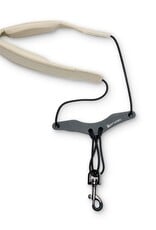 Protec Protec Saxophone Neck Strap -  Leatherette, Comfort Bar & Metal Snap, Size 22" Regular
