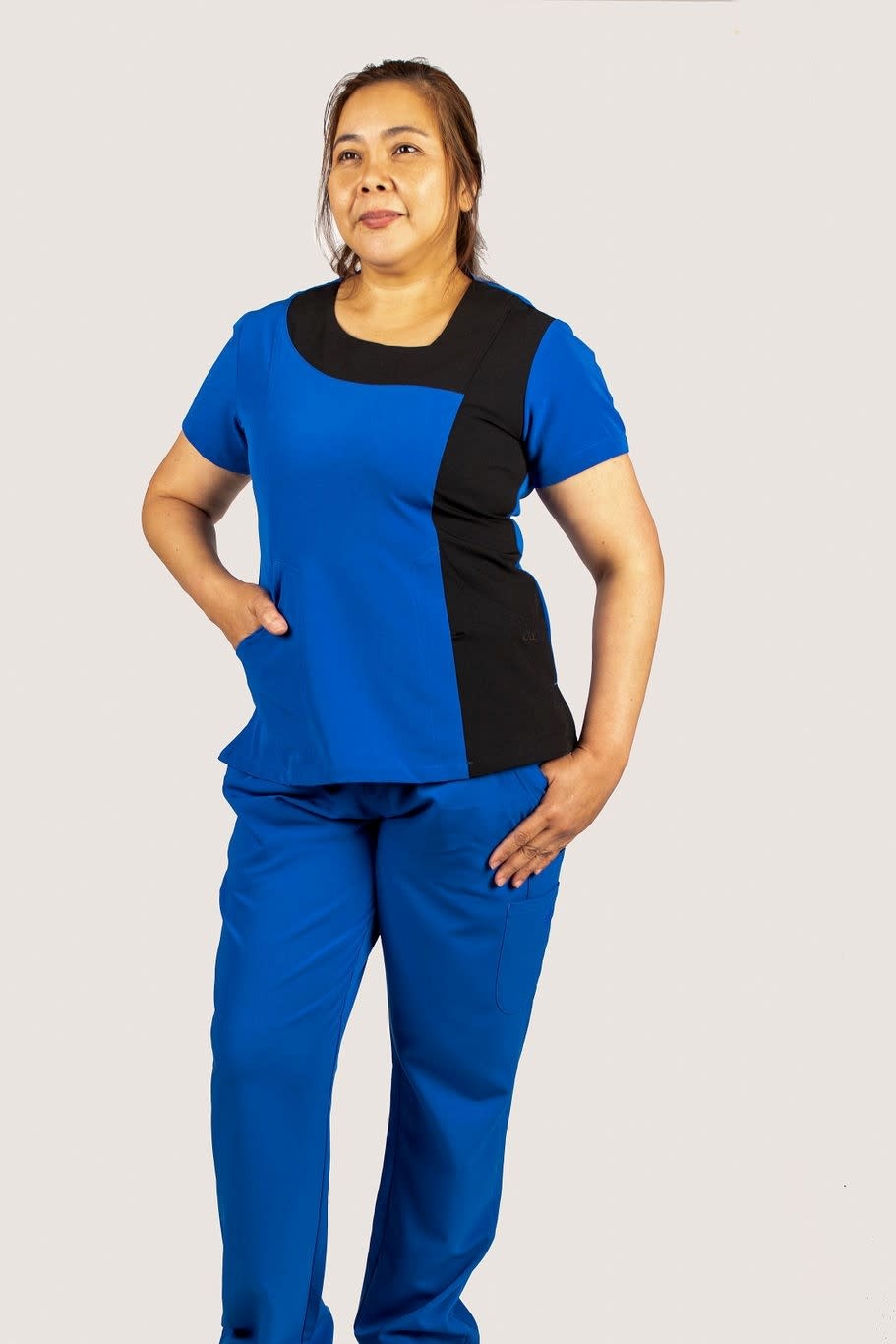 Royal Blue Excel Contrast Women's Top 619