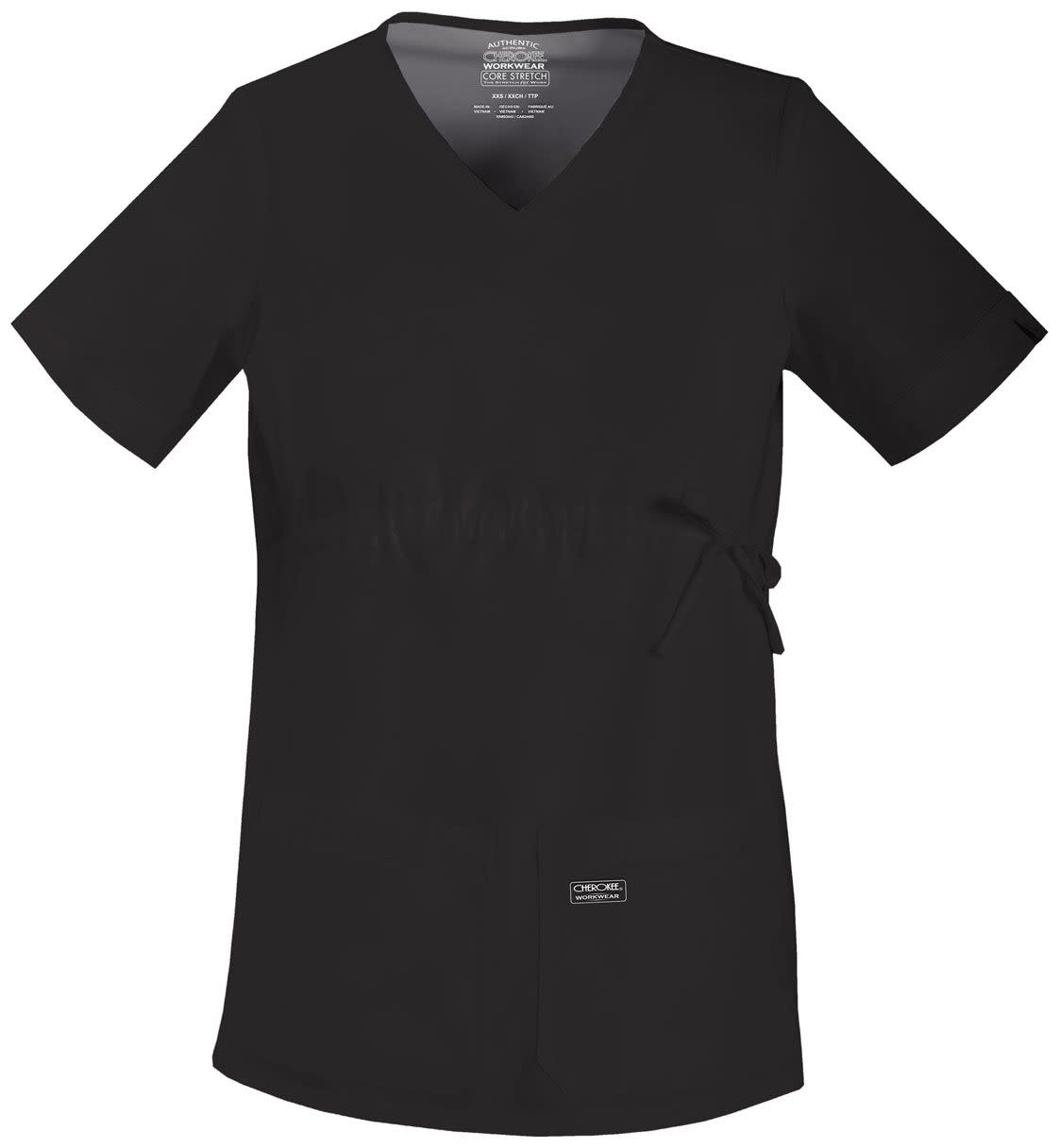 CHEROKEE WORKWEAR Black Cherokee Workwear Maternity Top 4708