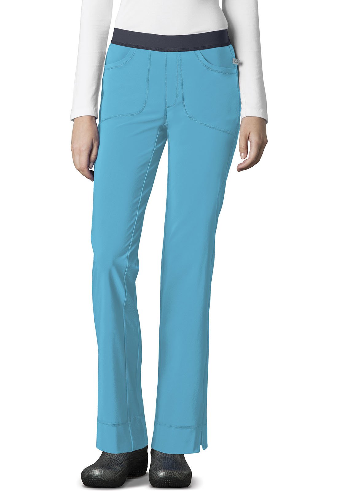 CHEROKEE Turquoise Low Rise Pull-On Women's Pants 1124A