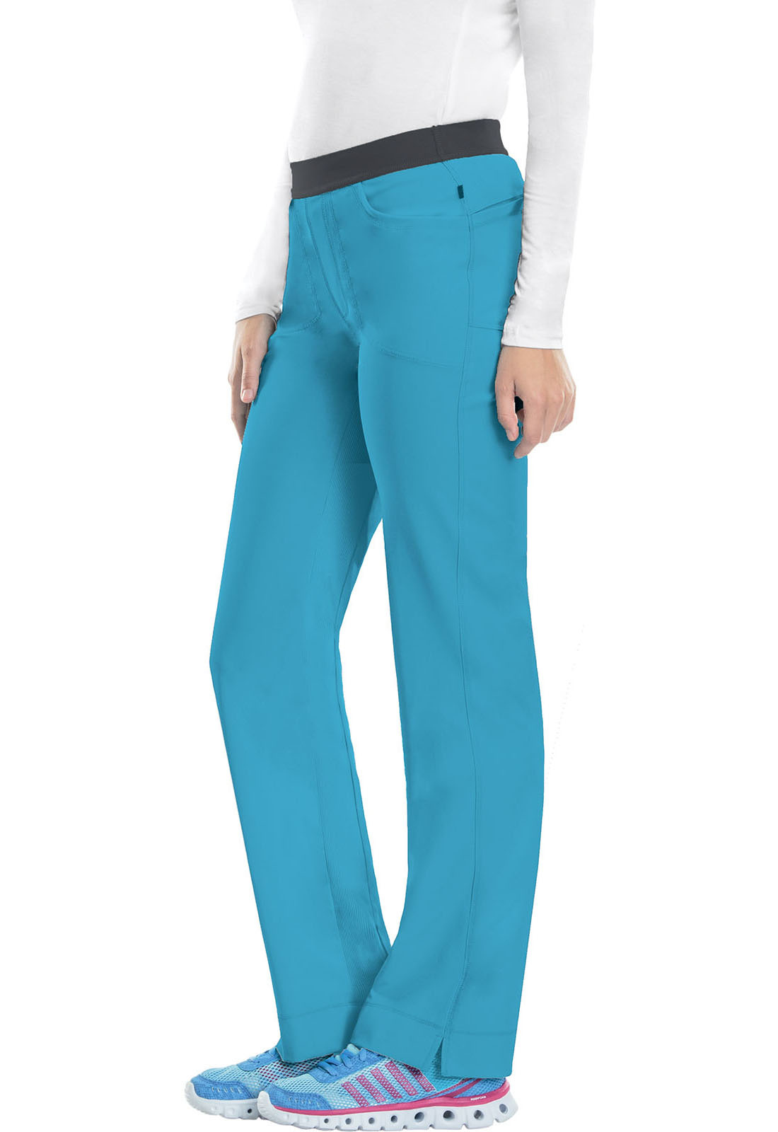 CHEROKEE Turquoise Low Rise Pull-On Women's Pants 1124A