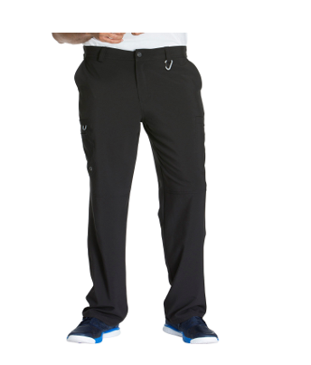 CHEROKEE Black Men's Fly Front Pants CK200A