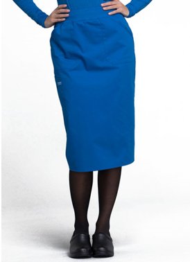 CHEROKEE WORKWEAR Royal Blue Drawstring Skirts 4509