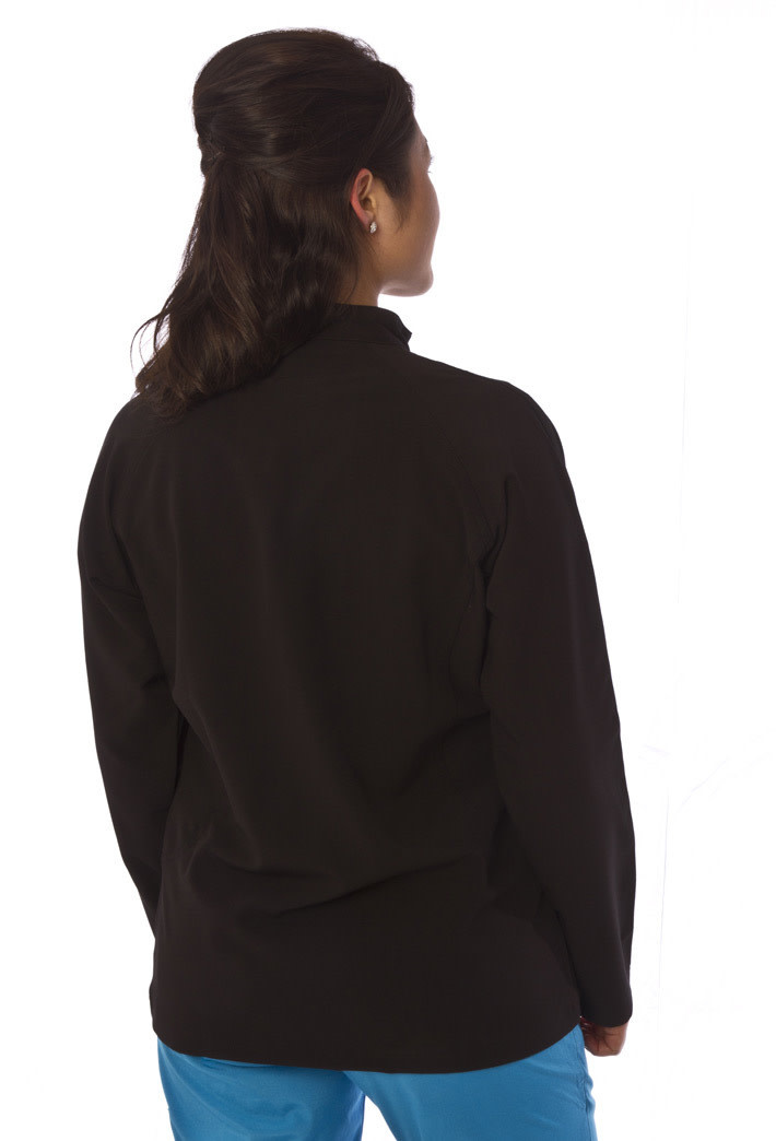 Black Mandarin Collar Women's Jacket 805