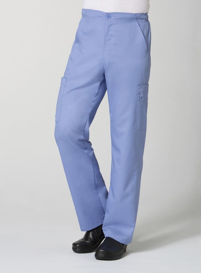 Ciel Blue Men's Half Elastic 8-Pocket Tall Cargo Pants 8308T