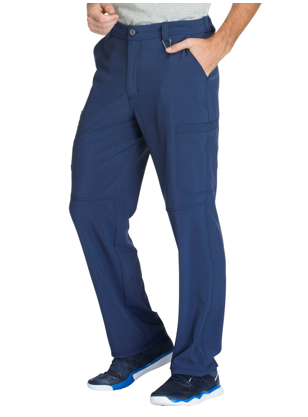 CHEROKEE Navy Blue Men's Fly Front Pants CK200A