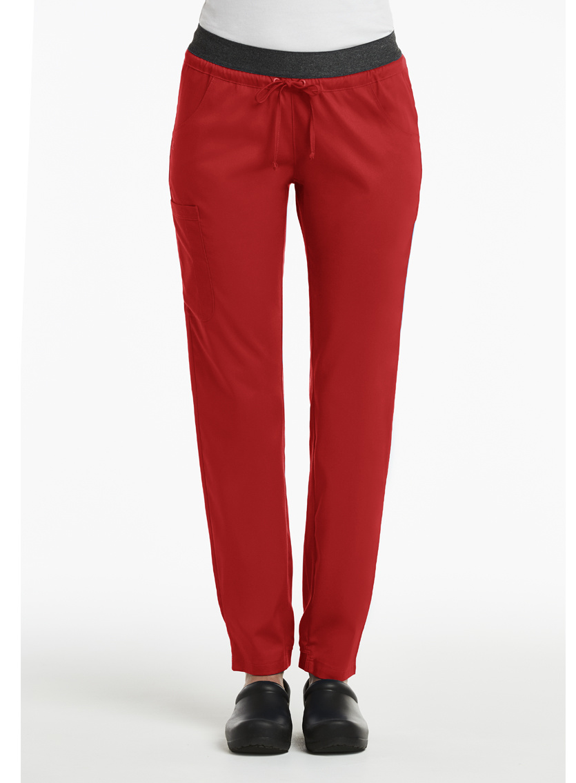 Matrix Red Women's Elastic Band Waist Jogger Pants 6701