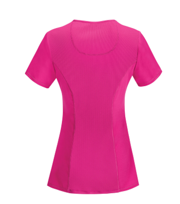 CHEROKEE Pink Infinity Women's Mock Wrap Top 2625A