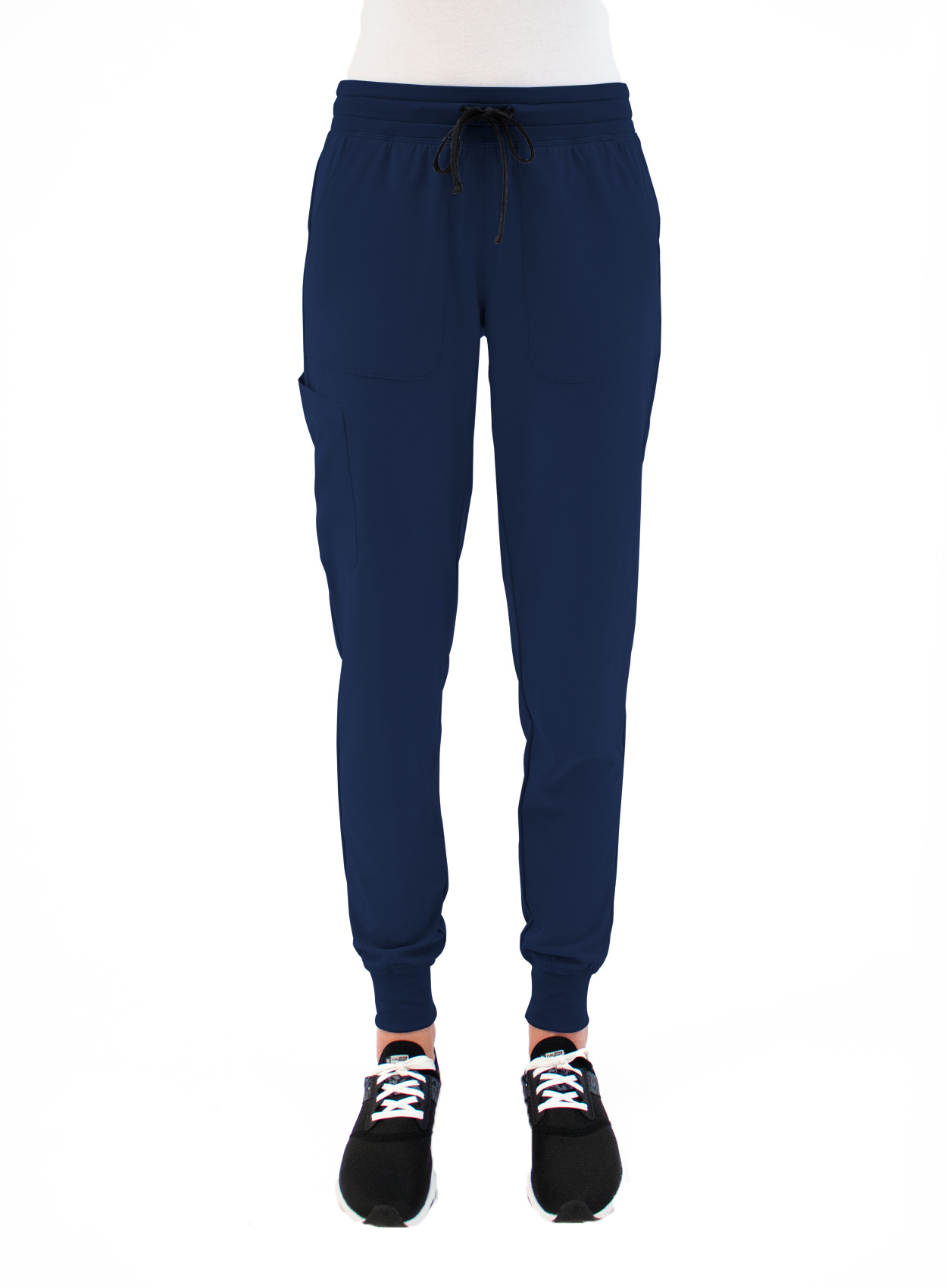 MATRIX IMPULSE Navy Blue Yoga Waistband Petite Women's Jogger Pants 8520P