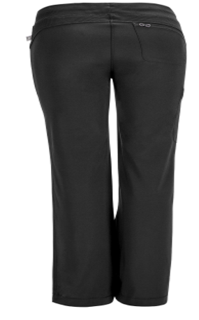 CHEROKEE Black Low Rise Straight Leg Drawstring Pant 1123A