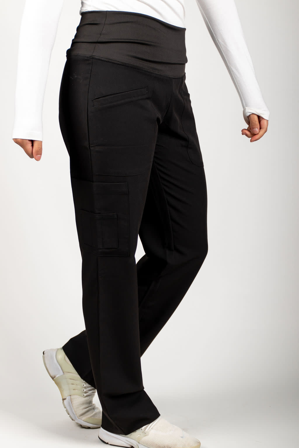 Black Women's Yoga Waistband Pants 985