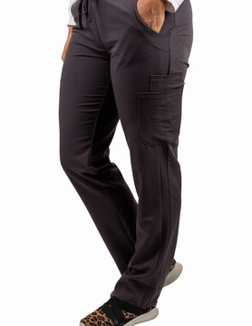 Excel Carbon Women's Drawstring Waistband Fitted Scrub Pants 960