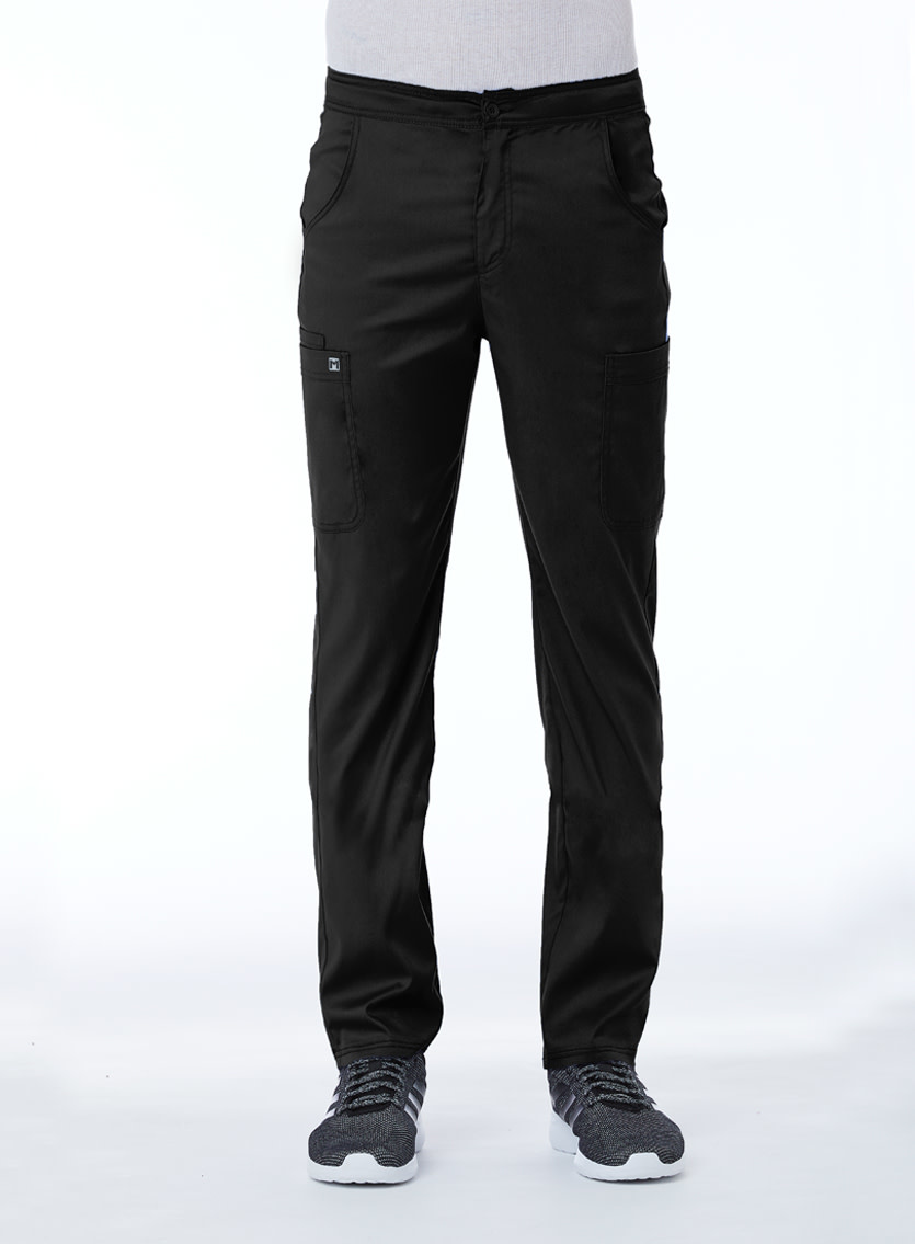 Matrix Men's Black Men's Half Elastic Waistband Cargo Pant 8502