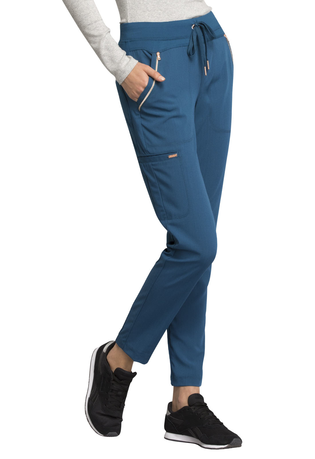 Drawstring Pants Caribbean Blue CK055 - The Nursing Store Inc.