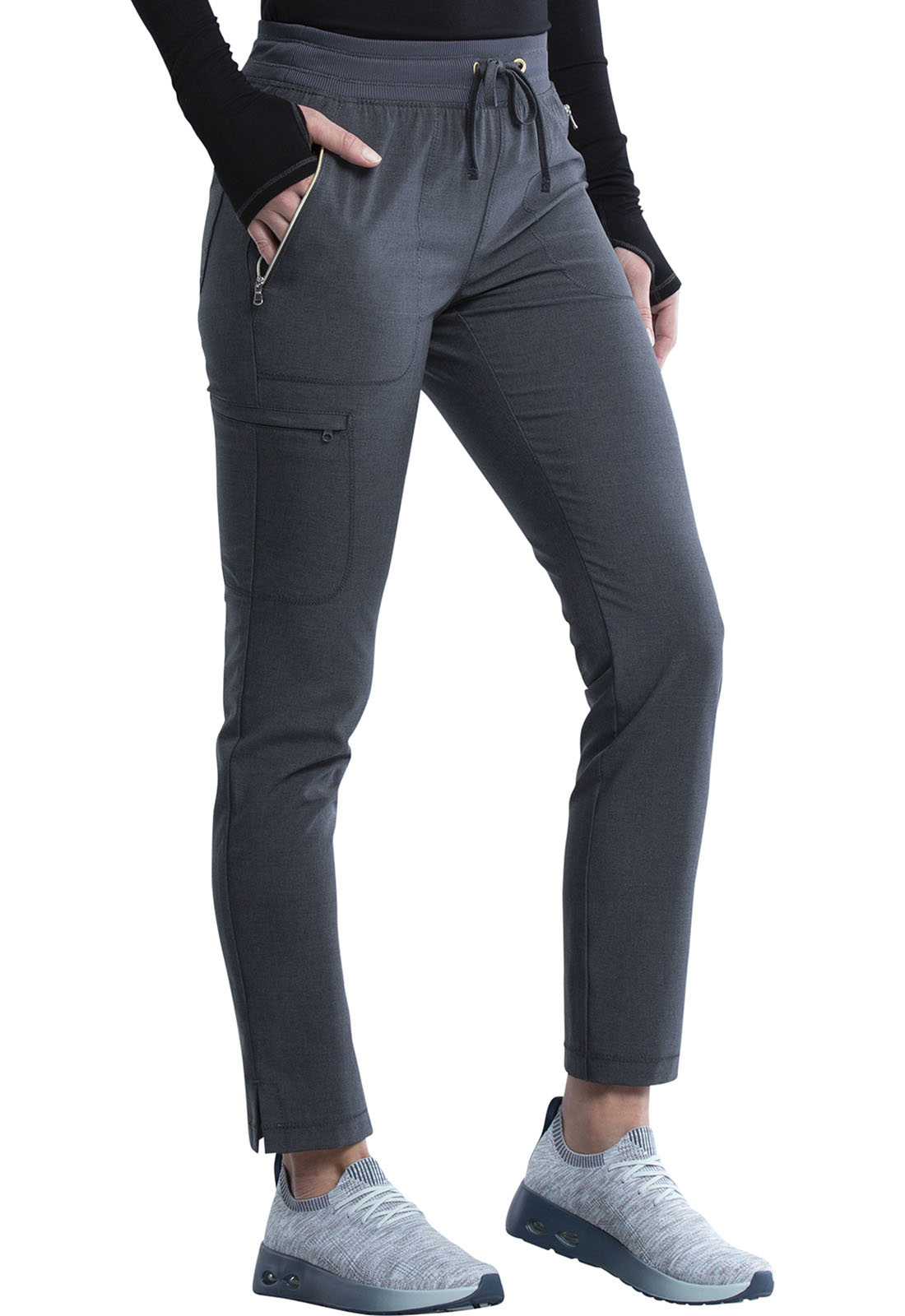CHEROKEE Pull-on Pants Heather Charcoal CK135A