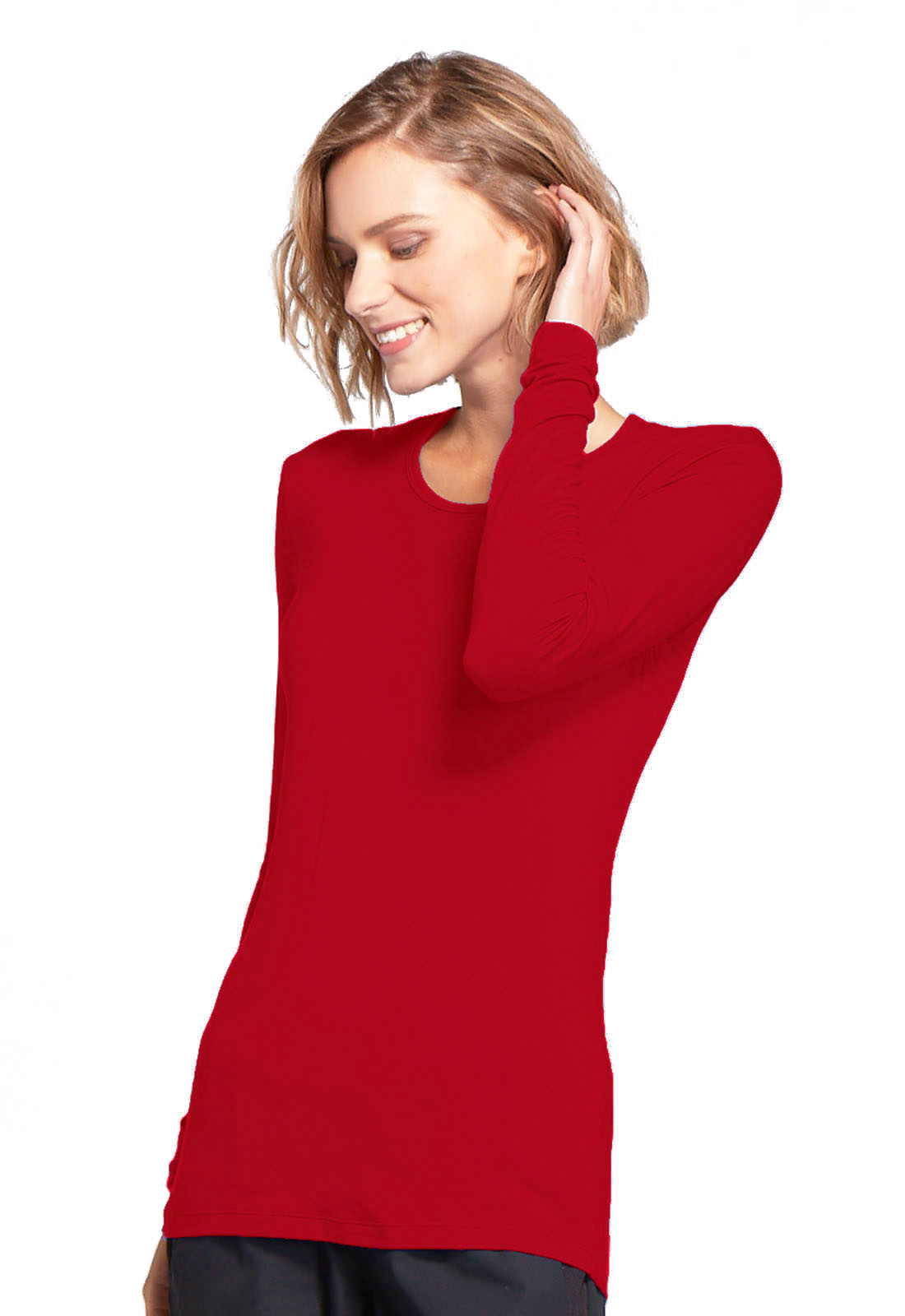 CHEROKEE WORKWEAR Underscrub Knit Tee Red 4881