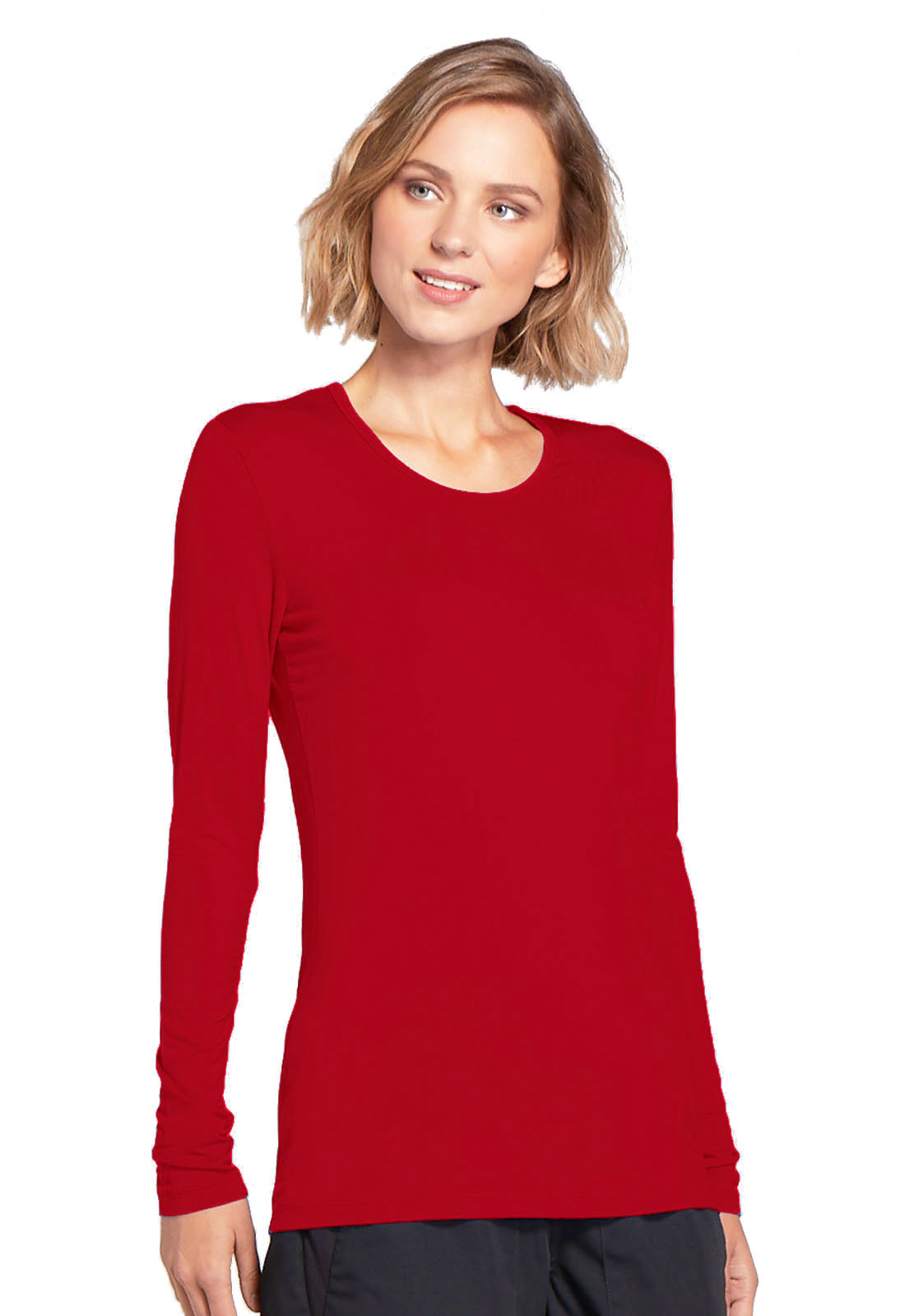 CHEROKEE WORKWEAR Underscrub Knit Tee Red 4881