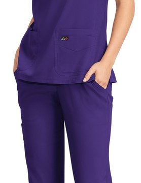 Koi Lite Koi Lite Skye Grape Women's  Scrub Top 387-082