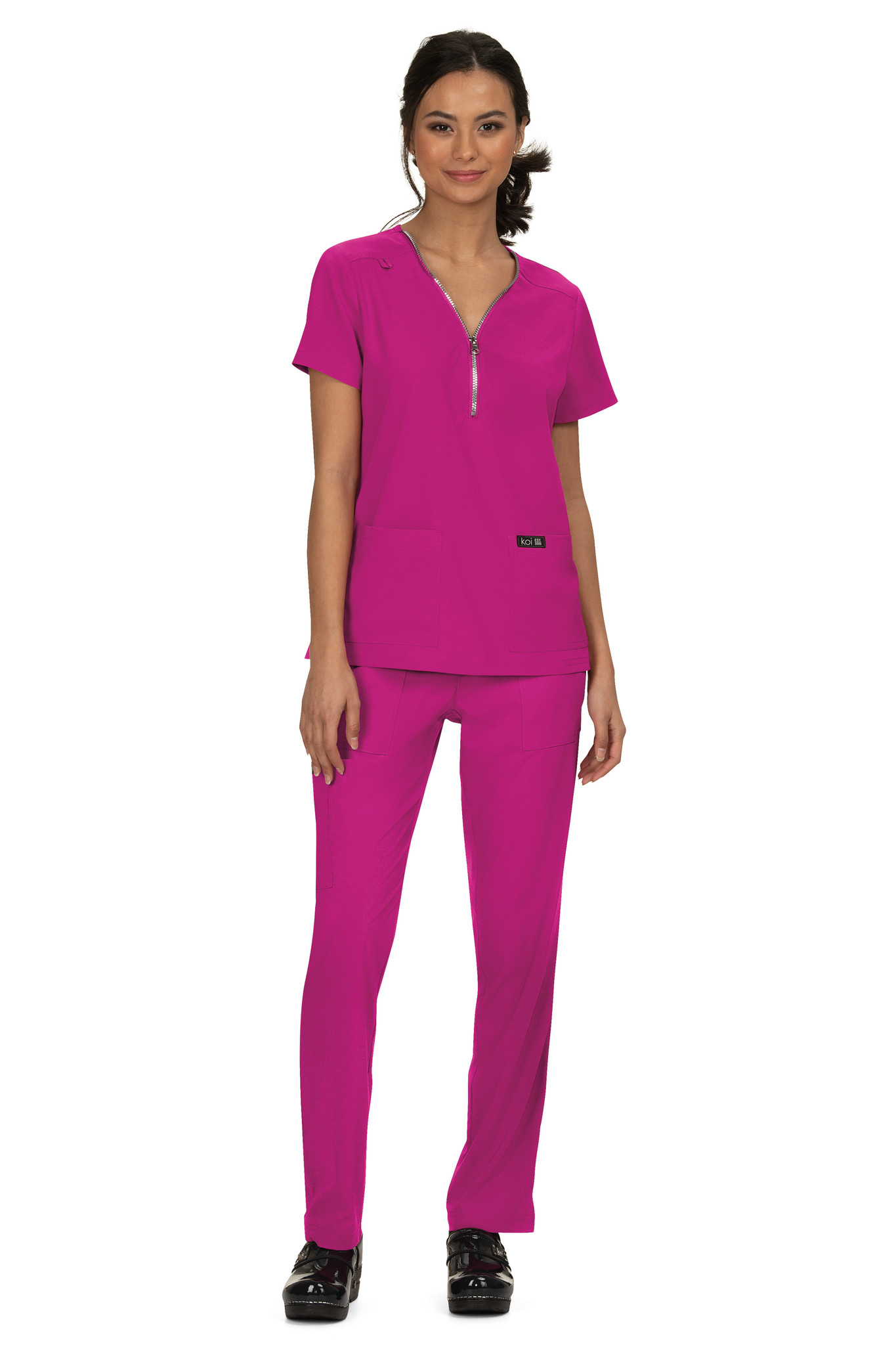 Azalea Pink Koi Basics Marie Women's Top 398-117 - The Nursing