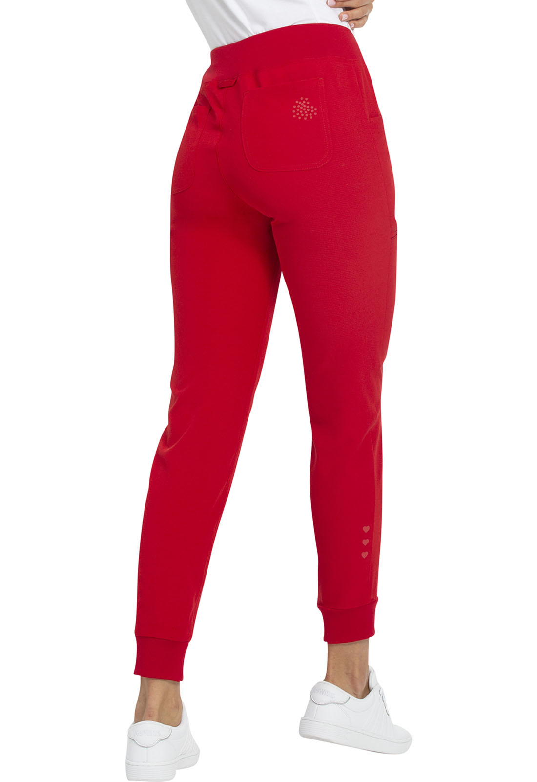 HEART SOUL Red Women's Tall Jogger Scrub Pants HS030T-RDHH