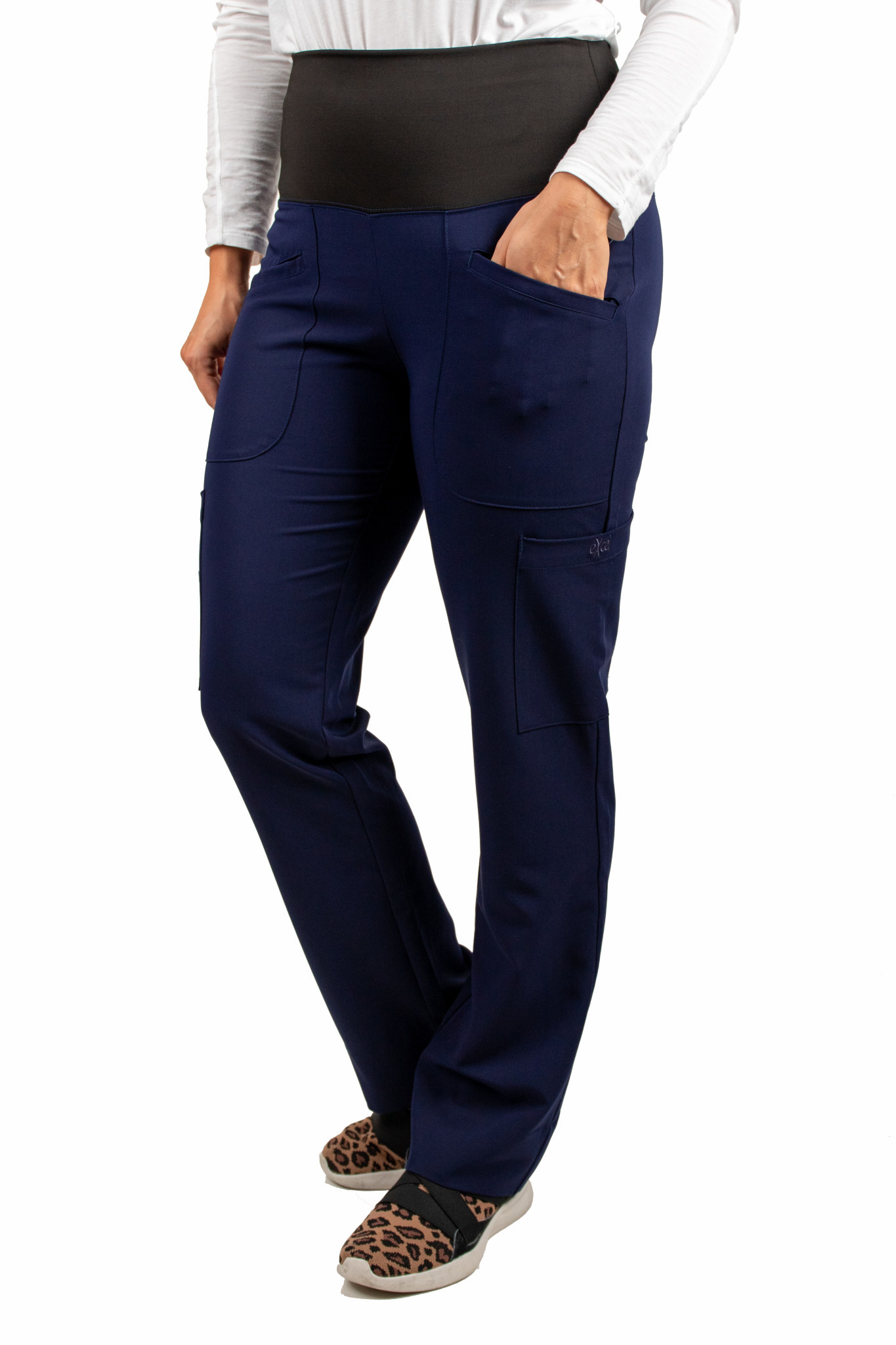 Navy Blue Women's Yoga Waistband Excel Pants 985