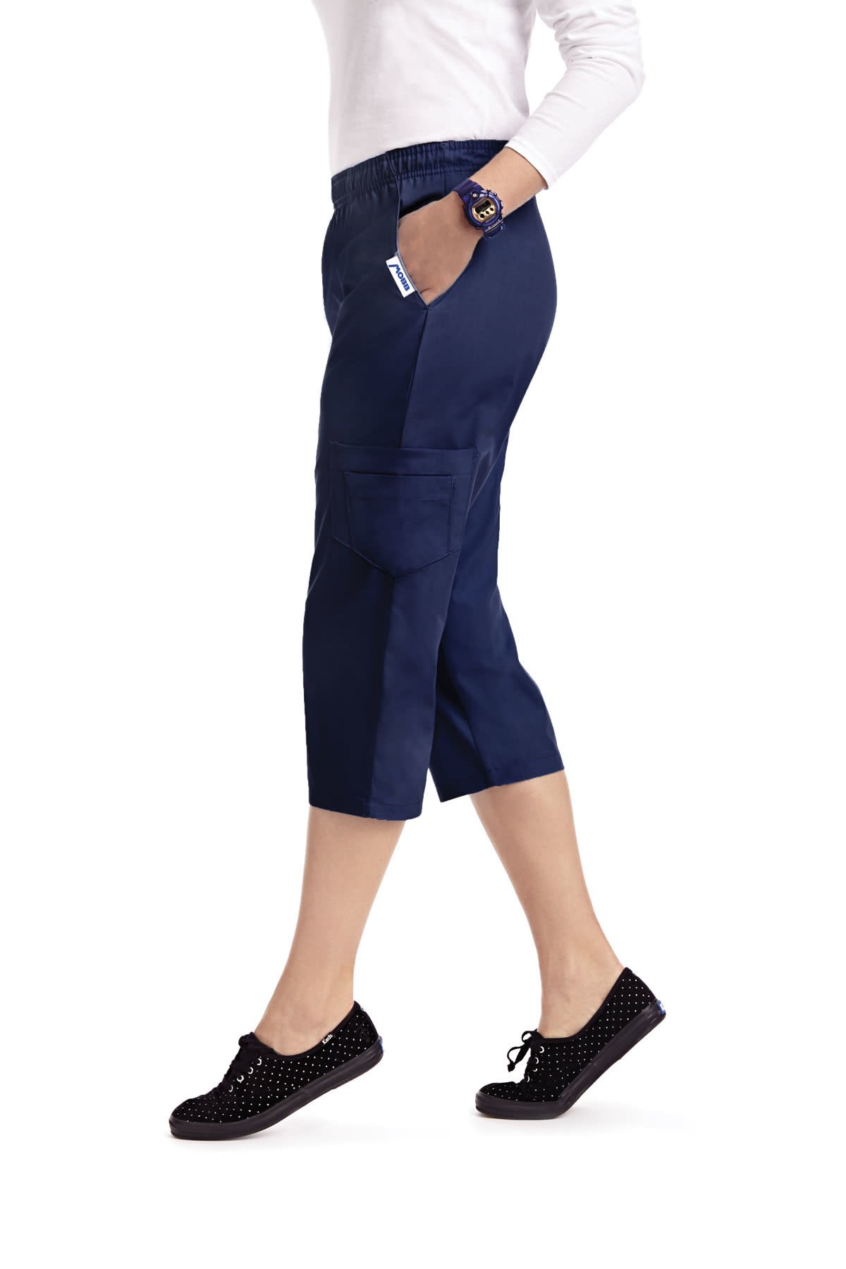 MOBB Navy Blue Women's Capri Pants 314P