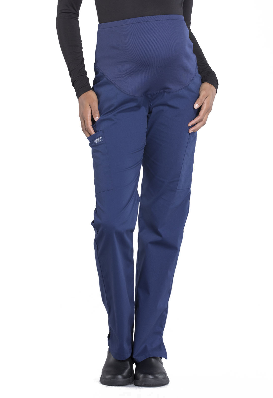 CHEROKEE WORKWEAR Navy Blue Maternity Pants 4208