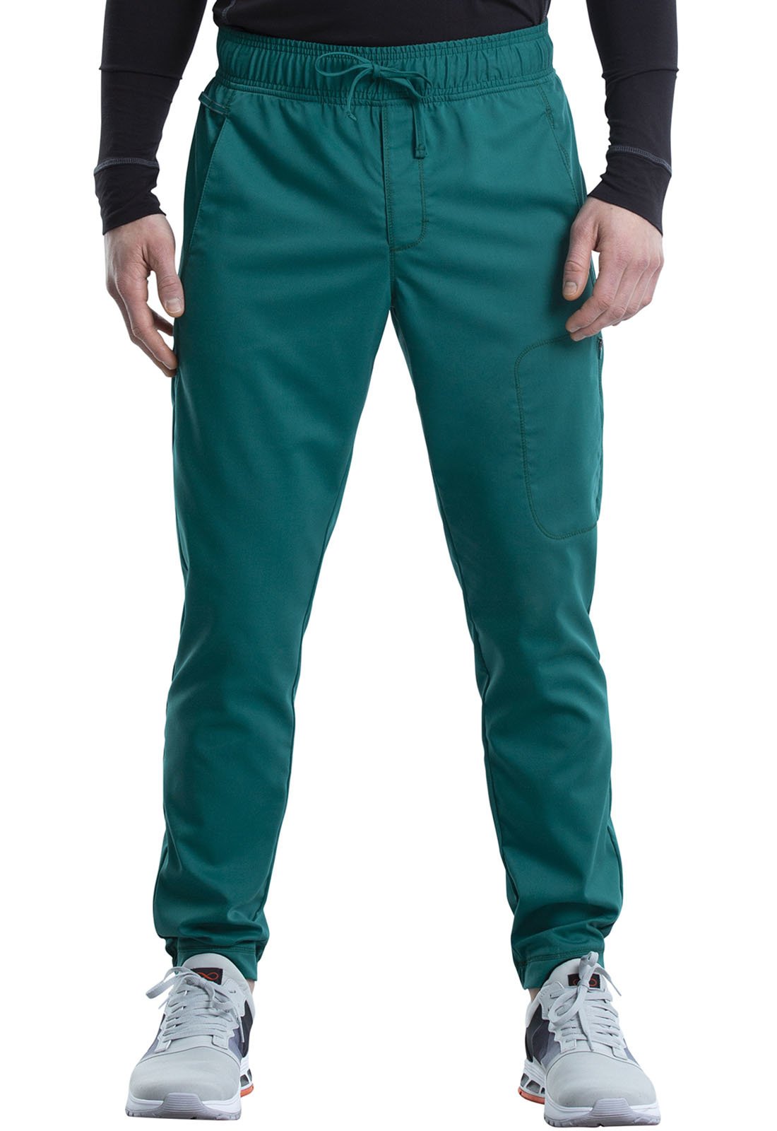 CHEROKEE WORKWEAR Hunter Green Cherokee Workwear Men's Jogger Scrub Pants WW012  HUN