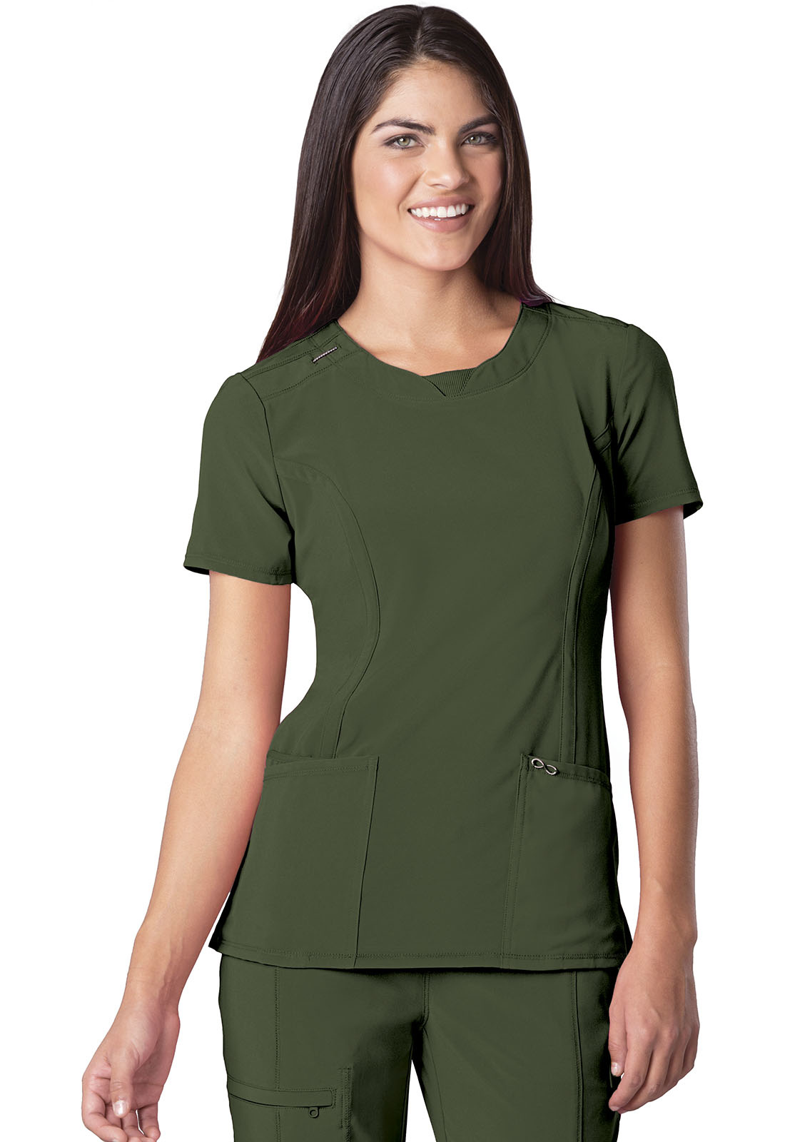 CHEROKEE Olive Cherokee Women's Top OLPS 2624A