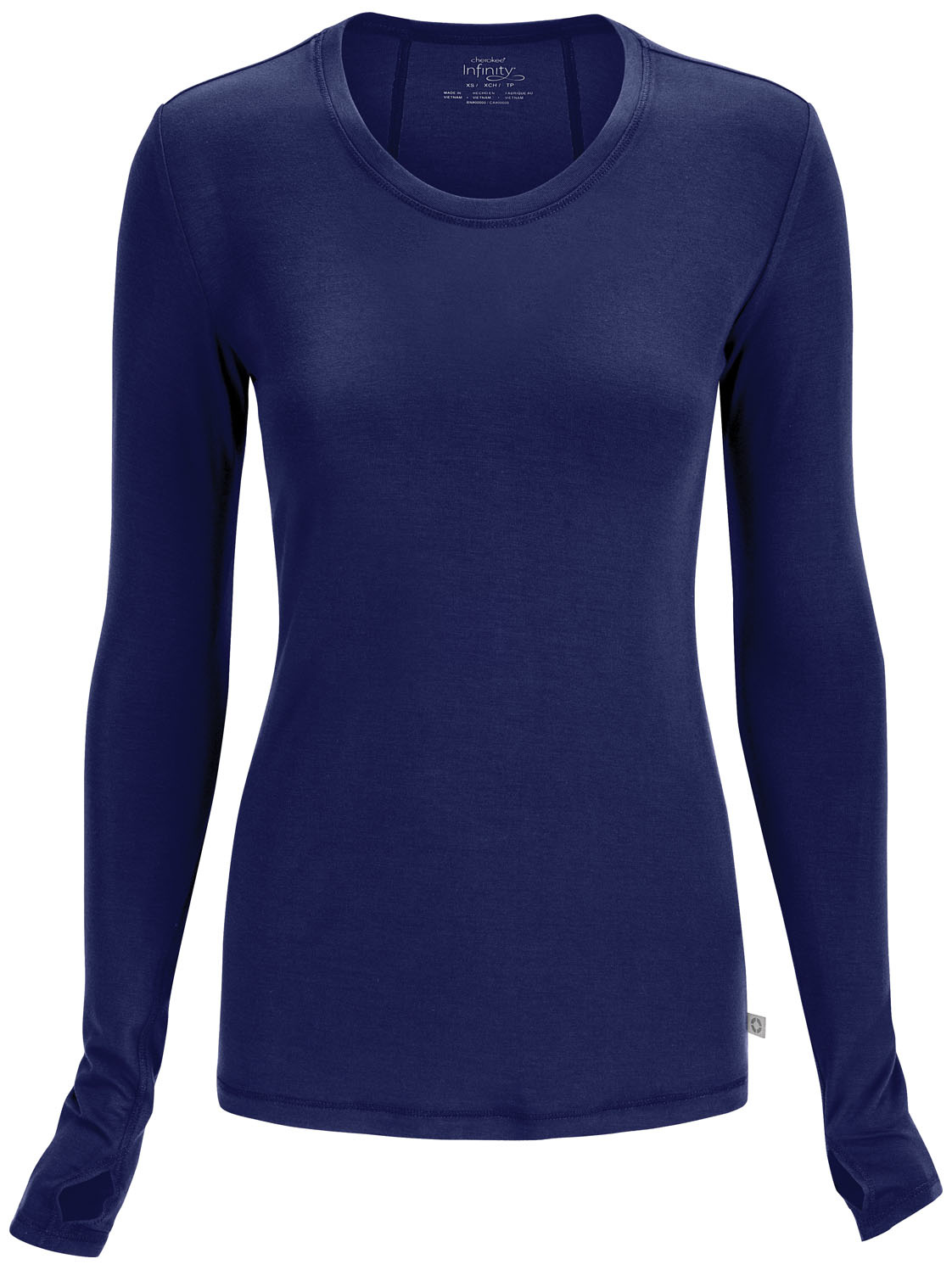 CHEROKEE Navy Blue Long Sleeve Women's Underscrub Shirts 2626A