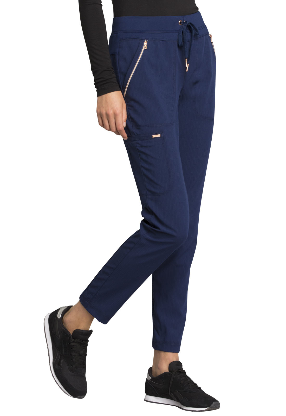 CHEROKEE Drawstring Petite Pants Navy Blue CK055P