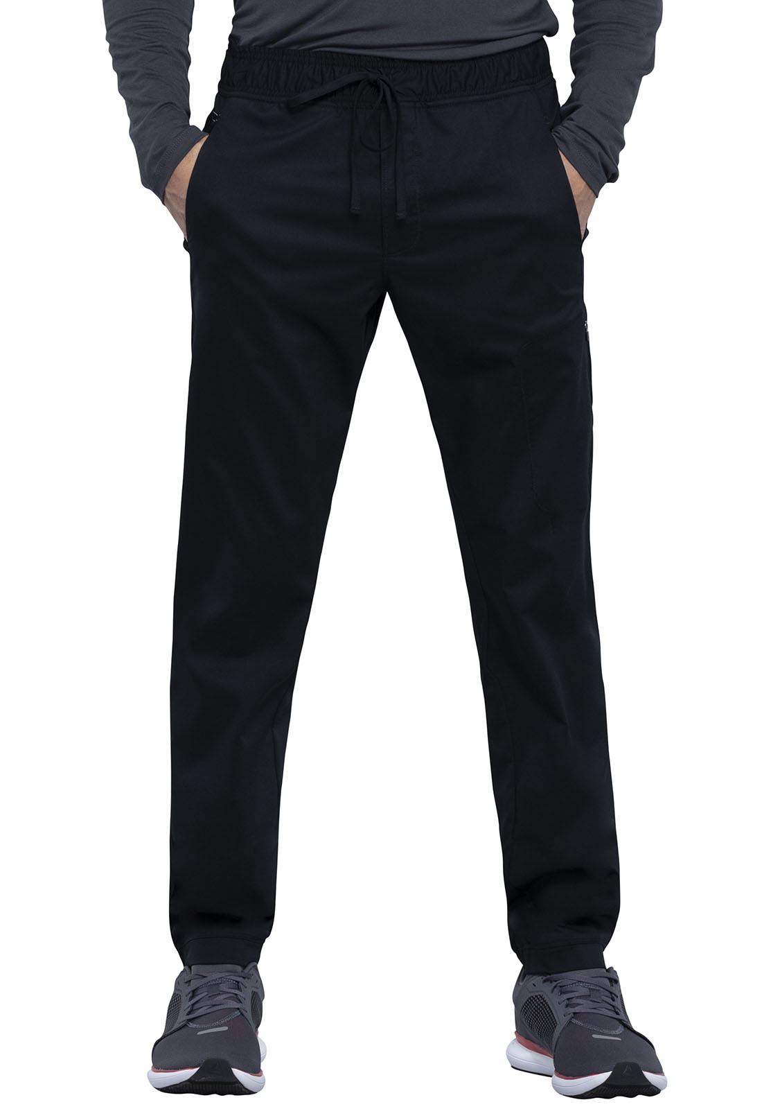 CHEROKEE WORKWEAR Black Cherokee Workwear Men's Jogger Scrub Pants WW012