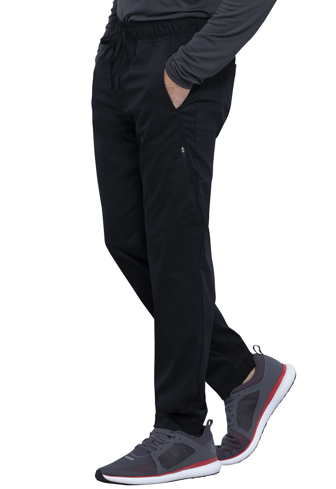 CHEROKEE WORKWEAR Black Cherokee Workwear Men's Jogger Scrub Pants WW012