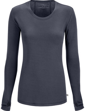 CHEROKEE Pewter Grey Long Sleeve Women's Underscrub Shirts 2626A