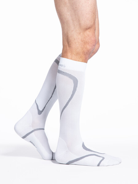 Sigvaris Graduated Compression Socks Motion 412 White (00)