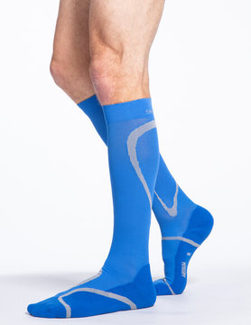 Sigvaris Graduated Compression Socks Motion 412 Steel Blue (62)