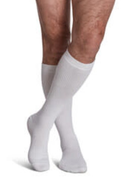 Sigvaris Graduated Compression Socks Casual Cotton (146/186) White