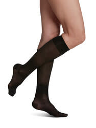 Sigvaris Graduated Compression Socks Sheer Fashion Black 120