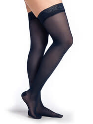 Sigvaris Graduated Compression Hosiery Style Medium Sheer 750 Dark Navy