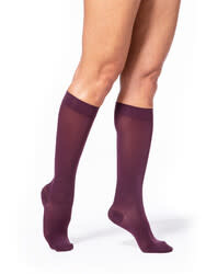 Sigvaris Graduated Compression Hosiery Style Soft Opaque 840 Mulberry