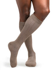 Sigvaris Graduated Compression Socks Style Linen 250  Brown