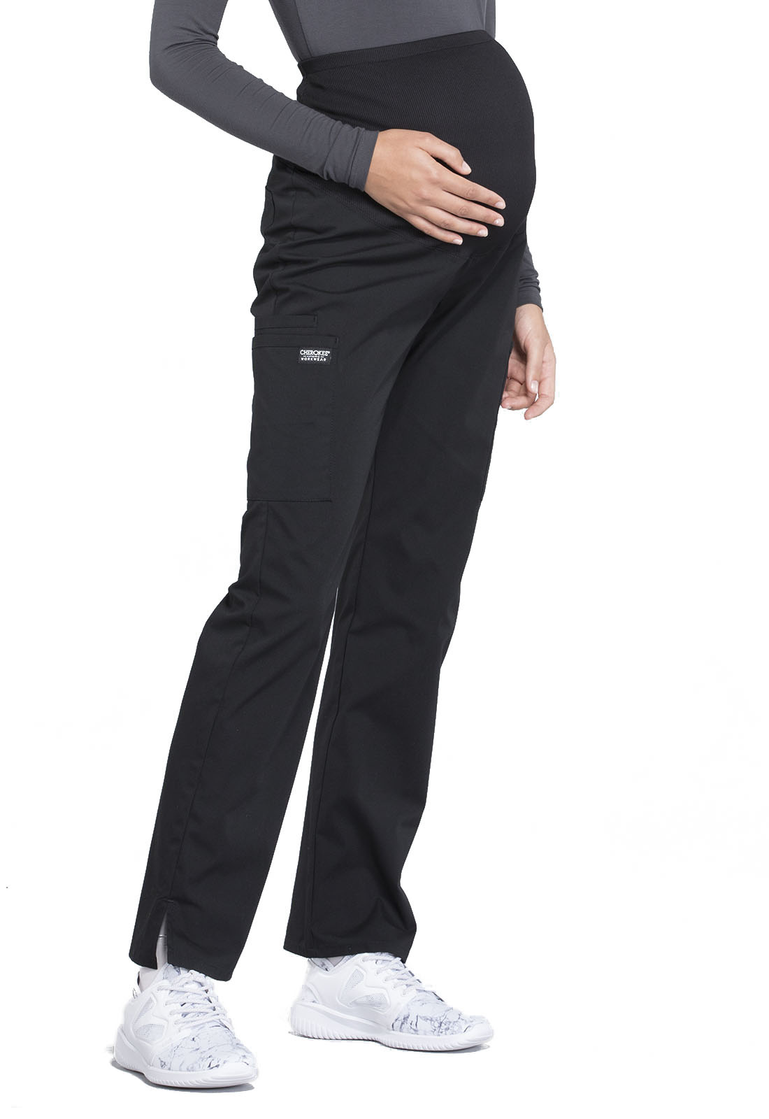 CHEROKEE WORKWEAR Black Maternity Pants 4208