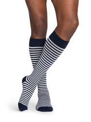 Sigvaris Graduated Compression Socks Microfiber Shades (143/183) Mariner Stripe