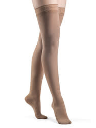 Sigvaris Graduated Compression Hosiery Style Soft Opaque 840 Pecan