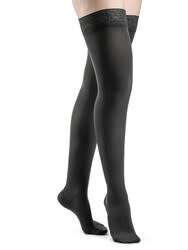 Sigvaris Graduated Compression Hosiery Style Soft Opaque 840 Graphite - The  Nursing Store Inc.