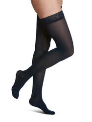 Sigvaris Graduated Compression Hosiery Style Soft Opaque 840 Black