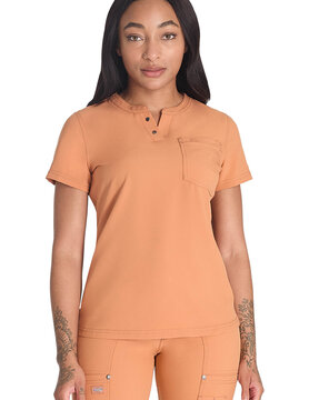 DICKIES Ginger Glow Henley Women's Scrub Top DK681