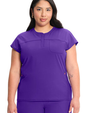 Infinity Frozen Grape Women's Scrub Top IN613A