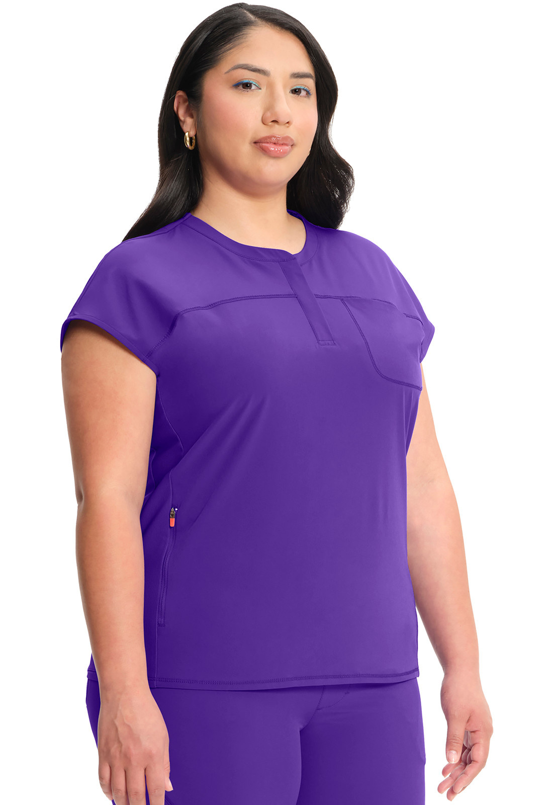 Infinity Frozen Grape Women's Scrub Top IN613A